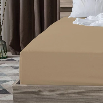 Lenzuolo con Angoli Beige 100 x 200 cm