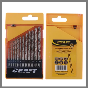 Set di Punte HSS Rettificate – 13 Pezzi (1,5–6,5 mm) – 6462