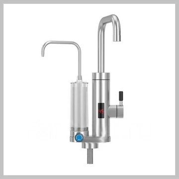 Scaldacqua istantaneo da rubinetto con filtro e miscelatore, display LCD – Modello RYK-011-1
