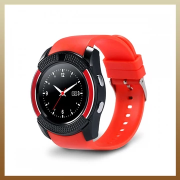 Smartwatch Bass V8 rosso – Modello sportivo HOLM0374