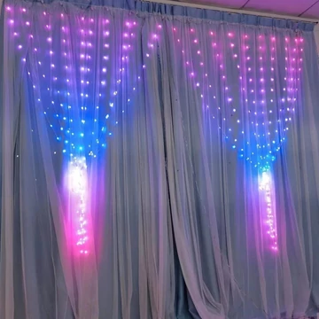 Tenda luminosa design 2x2 m con 400 LED – Controllo via app – HOLM8347