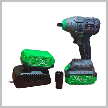 Avvitatore a impulsi brushless a batteria MAT-RIXX MAX 108VF, 1350Nm, 2 batterie | Modello 1600N
