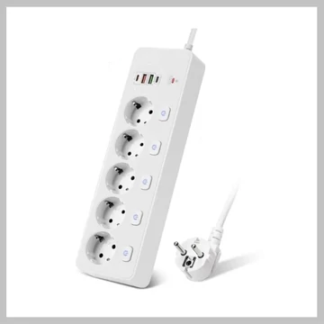 Multipresa BKL-505EU con PD QC3.0, prolunga USB