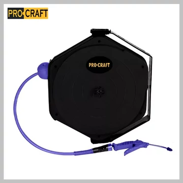 Supporto a parete in metallo orientabile con tubo da 10 m – per avvolgitubo Procraft HR10