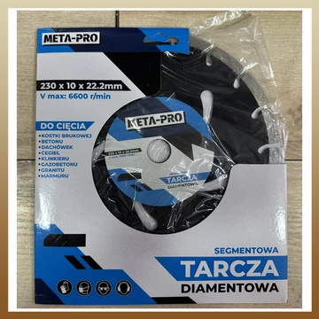 Disco da taglio diamantato Meta-Pro 230×10×22,2 mm | Modello METAkorong2
