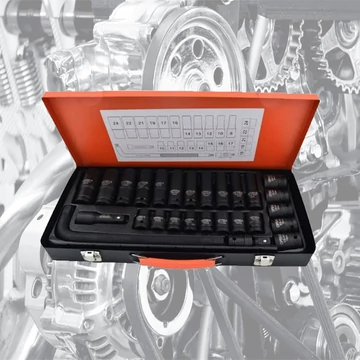 Set di chiavi a bussola Flinke 27 pezzi 1/2&quot; – Mod. FK-2701 con valigetta in metallo