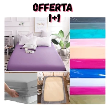 Set 2 lenzuola con angoli RANDOM 100×200 cm in cotone satinato | Offerta 1+1 Lepedo100x200