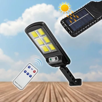 Lampione solare LED WORTH AIR 120W con sensore di movimento e luce