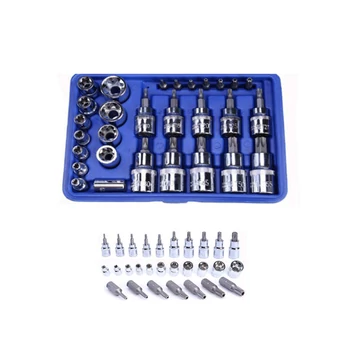 Set 34 pezzi punte Torx e chiavi a bussola Haina HA-0005