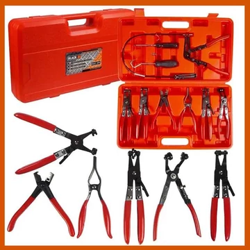 BLACK – Set di pinze per fascette stringitubo da 9 pezzi – Codice 18203