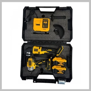 THO – Set 2in1 smerigliatrice angolare e avvitatore a percussione 88V – Modello M-9032, con valigetta e 2 batterie