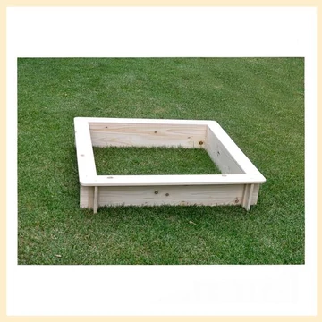Sabbiera quadrata in legno naturale – 100 x 100 x 20 cm (cod. 012192)