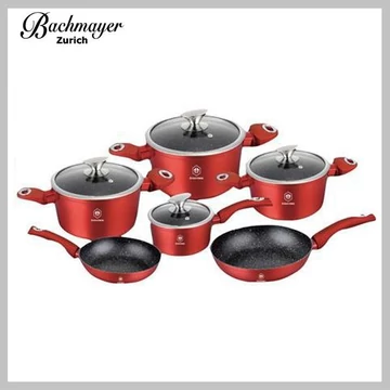 Set di pentole antiaderenti effetto marmo a induzione – 6 pezzi Bachmayer BM-7311