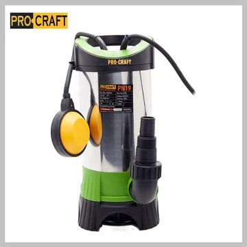 Pompa sommersa Procraft PN19 – 1100 W, per acqua pulita e sporca