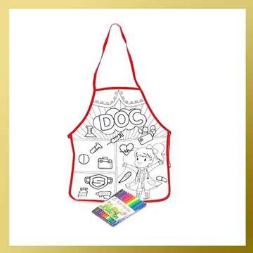 Grembiule da colorare per bambini – 36 x 45 cm (cod. 445160)