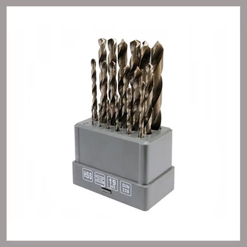 Set di punte elicoidali STHOR HSS – 19 pezzi, 1,0–13,0 mm TO-21999