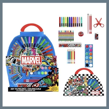 Set di colorazione e cancelleria Marvel Avengers – 50 pezzi – Cod. 2700001773