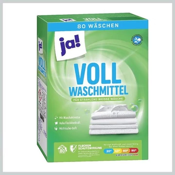 ja! Detersivo universale in polvere – 80 lavaggi – Profumo fresco – 7997199