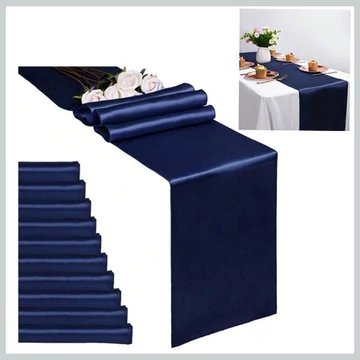 Set Runner da Tavolo in Raso – Blu Scuro, 10 Pezzi 53715818