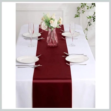 Set Runner da Tavolo in Raso – Borgogna, 10 Pezzi 53715818p