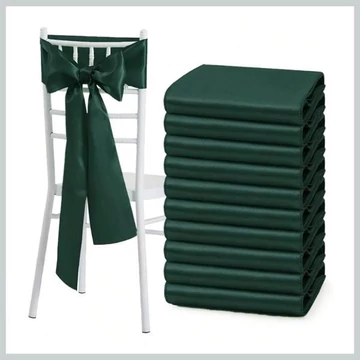 Set di Fiocchi per Sedie – Raso Verde Smeraldo, Confezione da 10 Pezzi 56079285z
