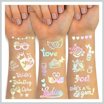 Set Tatuaggi Olografici per Matrimonio – 100+ Pezzi LG489247