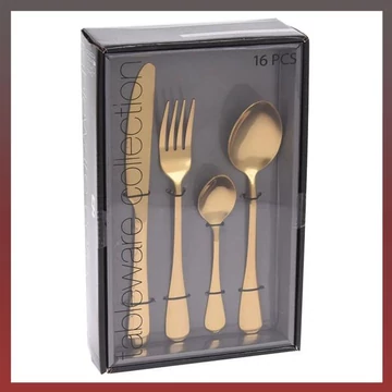 Set di posate 16 pezzi – oro lucido – Mod. 91914.1