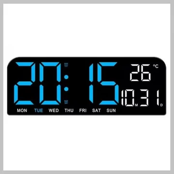 Orologio digitale da tavolo/parete GH0707 – Display LED grande con termometro