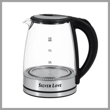 Bollitore elettrico in vetro SilverLove – 2,3 L, SC-317