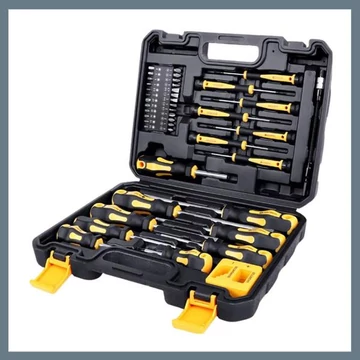 Set Professionale di Cacciaviti da 43 Pezzi con Porta-inserti Magnetico QY43363