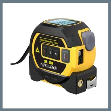 Telemetro Laser MIGPRC da 60 m con Metro a Nastro in Acciaio da 5 m – YQ05674-60