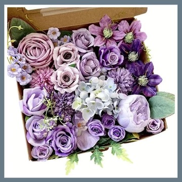 Bouquet di Fiori Artificiali – Tonalità Lilla DT709856