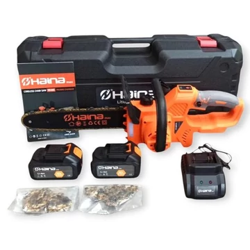 Haina HM-6825 – Mini Motosega a Batteria 62V, Barra da 12&quot;, con 2 Batterie