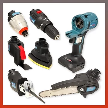 Hitman HT-UX-2451Pro – Set di Utensili a Batteria 7 in 1, 62V