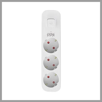 Multipresa Winning Star – 3 prese con interruttore – Modello ST-1013