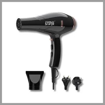 Asciugacapelli Winning Star – 2000W, 3 temperature e 2 velocità – Modello ST-5706