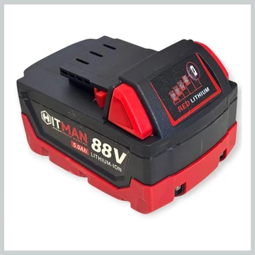 Batteria al Litio Hitman HT-M18-2468XC – 88V 5.0Ah con Indicatore LED di Carica