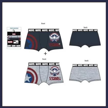 Boxer da uomo Marvel Captain America – Confezione da 2 pezzi – SVH3537