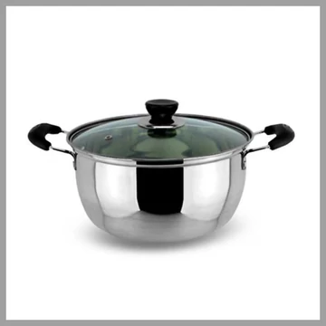 Casseruola in acciaio inox con coperchio in vetro Victor 2 L V-RZL20s – 20 cm
