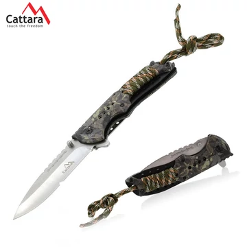 CATTARA CANA – Coltello pieghevole con blocco e paracord – 21,6 cm – 13225