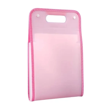 Cartella Portadocumenti A4 Portatile – 13 Scomparti, Rosa – AV1790204-2
