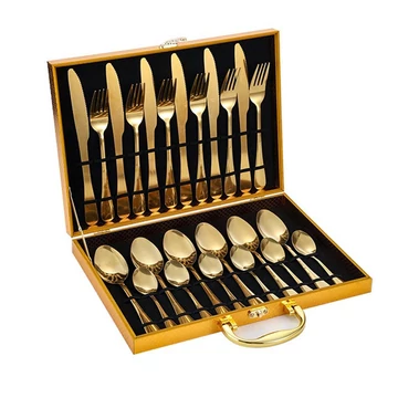 Set di Posate Dorate da 24 Pezzi – holm10054