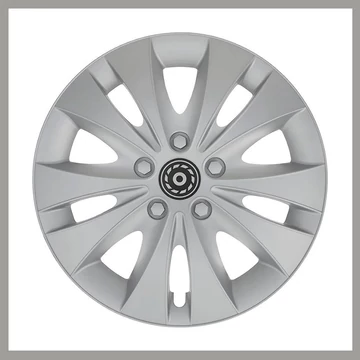 Copricerchio CC24 (Storm) 13 Pollici – Nero/Argento (1 Pezzo) 32493