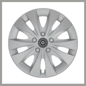 Copricerchio CC24 (Storm) 16 Pollici – Nero/Argento (1 Pezzo) 32496
