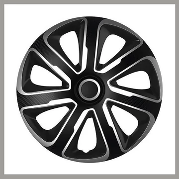 Set Copricerchi LIVORNO 15 Pollici – Argento/Nero 32528