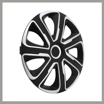 Set Copricerchi LIVORNO 16 Pollici – Argento/Nero 32529