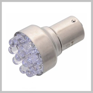 Lampadina LED Auto 12LED – 12V Ba15s, Luce Bianca (1 Pezzo) 33729