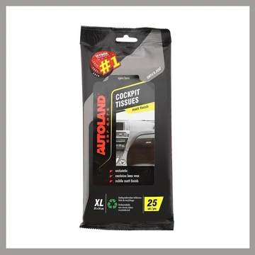 Salviette per Cruscotto Autoland – Effetto Opaco, 25 Pezzi XL – 00816