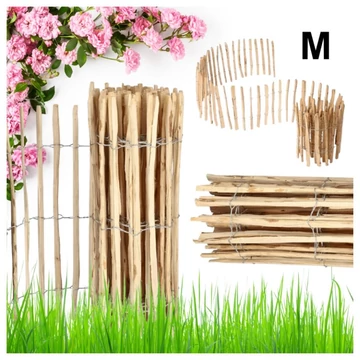 Recinzione da Giardino LESSEE – Bordura in Nocciolo Spaccato, 5 m x 90 cm OA04WZ1