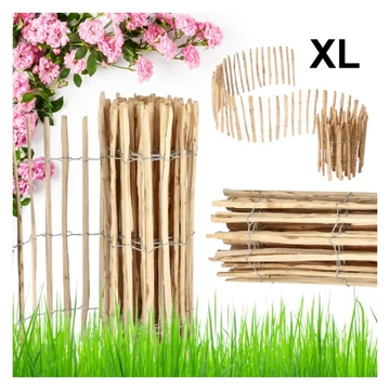 Recinzione da Giardino LESSEE – Bordura in Nocciolo Spaccato, 5 m × 120 cm OA04WZ3